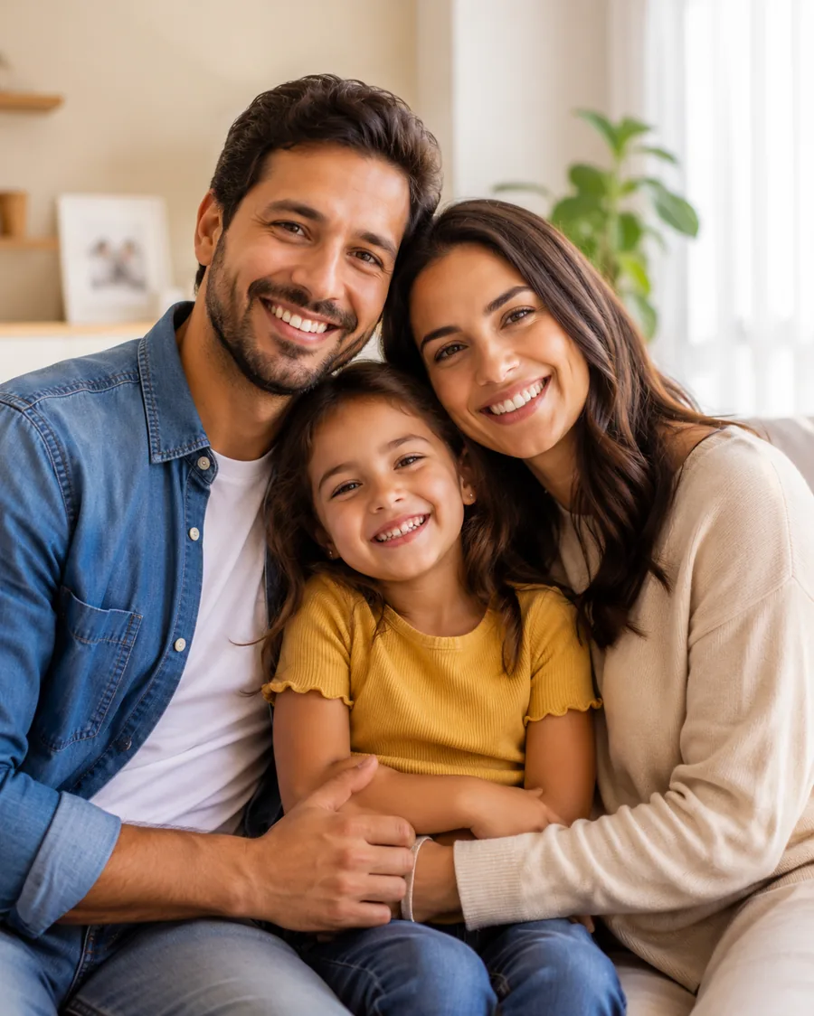 Família protegida por plano de saúde no Rio de Janeiro
